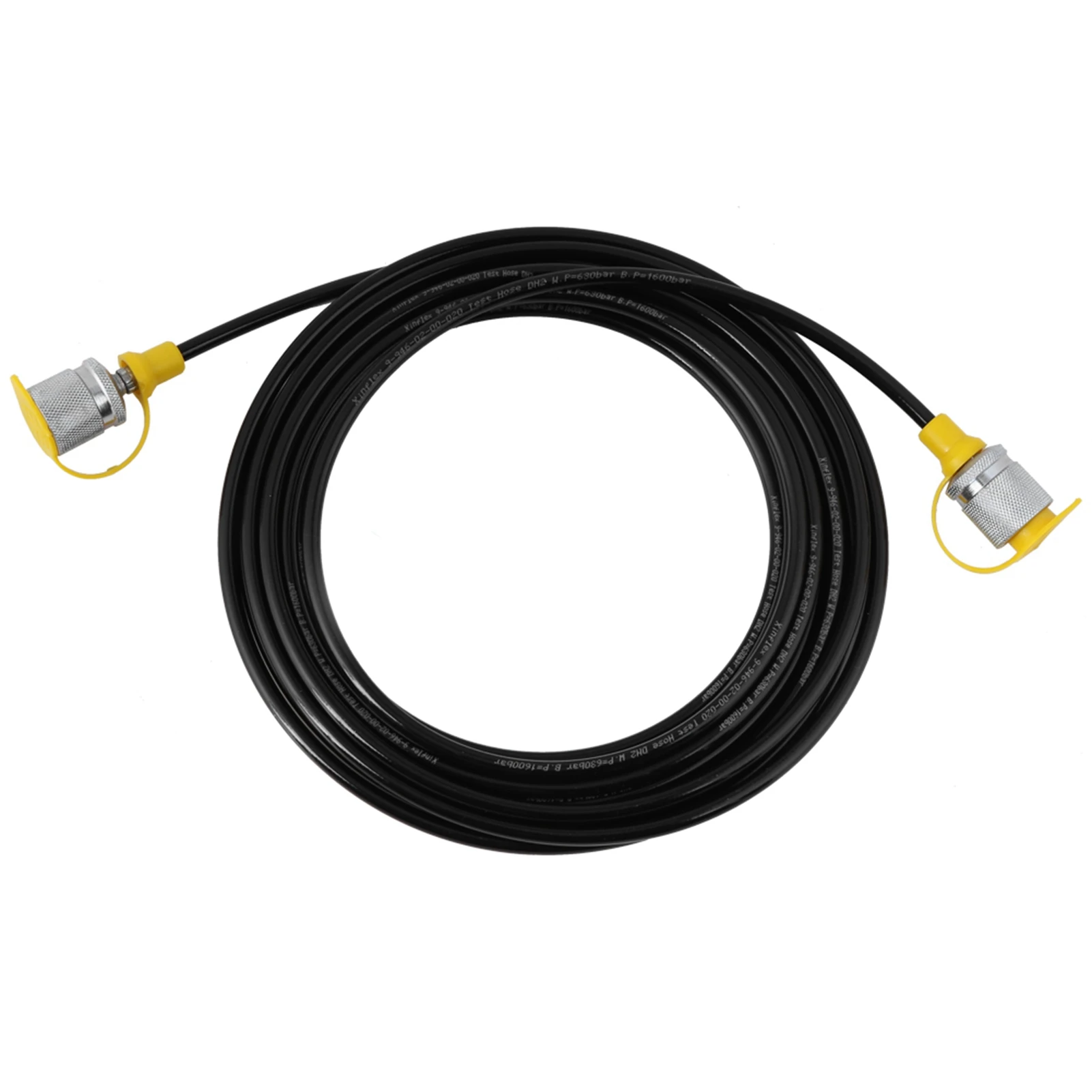 

64MPa Hydraulic Pressure Test Hose 5.0M/16.4FT M16-M16 Female Liquid Black Test Hose Hydraulic Pressure Test Hose