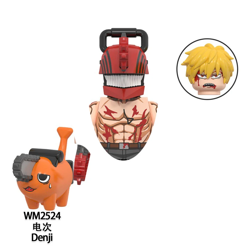 Anime Chainsaw Man Mini Bricks Action Figures Building Blocks For Toys Gifts Children view 5