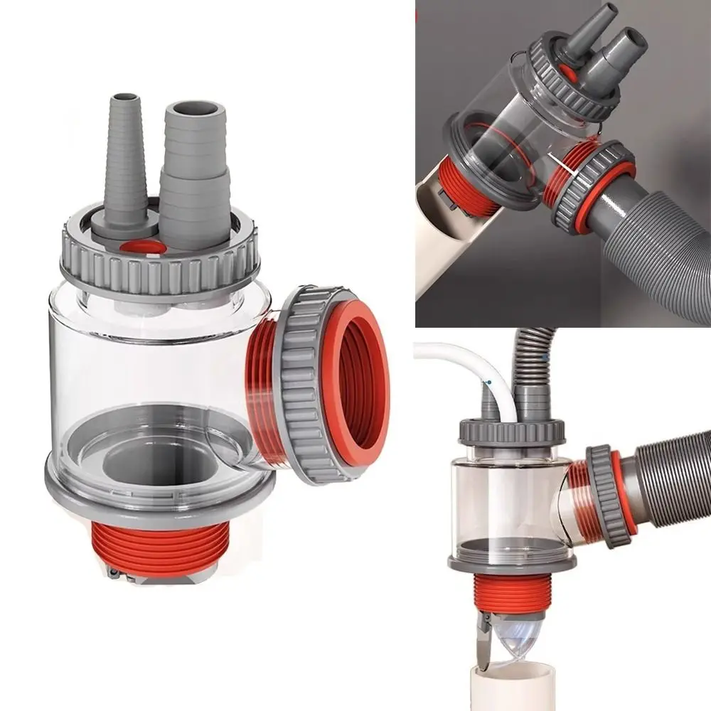 

Адаптер для сливной трубы для раковины с защитой от запаха, 5 в 1, уплотнительное кольцо, кухонная раковина, канализационная ветка, многофункциональное дренажное соединение водопроводной трубы