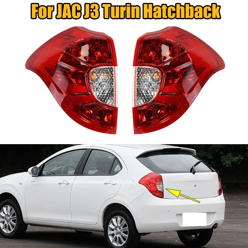 Left Right Tail Lamp Tail Light Back Light Brake light Warning Light With Bulb For JAC J3 Turin Hatchback