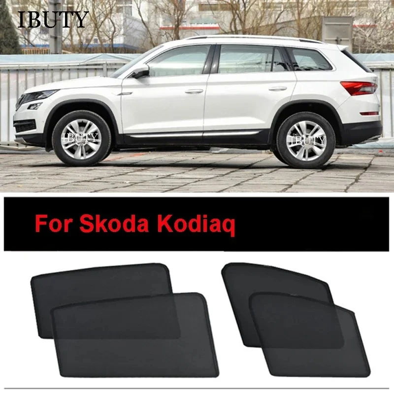 

Для Skoda Kodiaq 2017-2025 аксессуары магнитный автомобильный солнцезащитный козырек на заказ сетчатый шторы боковое окно солнцезащитный козырек УФ-тепло солнцезащитный козырек