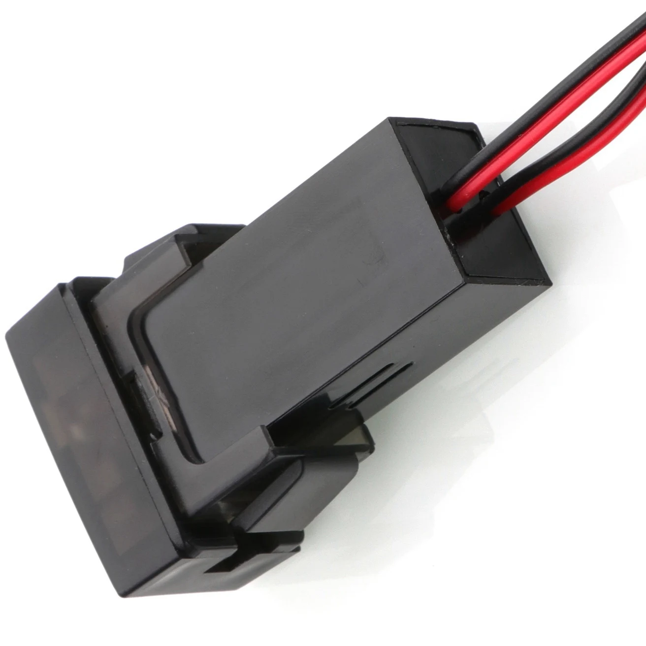 USB DC12V 5V 2.1A Socket Car Led Digital Voltage Display Voltage Meter Battery Monitor For FORD Mazda
