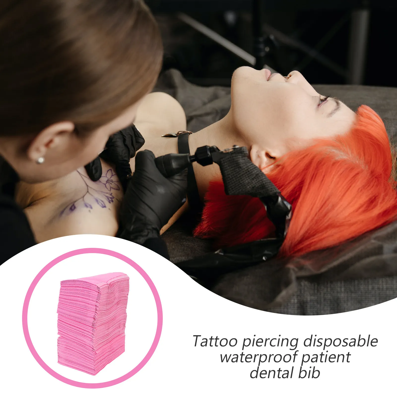 125Pcs Disposable Waterproof Tattoos Table Sheet for Tattooing Supplies Prevent Cross Infection Ink Soiling Convenient Tidy