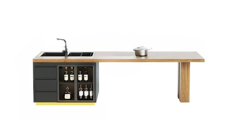 

Shimadai Dining Table Household Dining Table Light Luxury Falling Table Telescopic Integrated High-end Restaurant