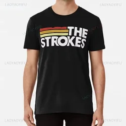 The Strokes Merch Casual T Shirt The Strokes Band Music Rock Slow Killer The Move on Fashion Cotton T-shirt Men Streetwear