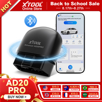XTOOL Advancer AD20PRO OBD2 Bluetooth Scanner All System Car Diagnostic Tool Battery Test Code Reader Lifetime Free Update