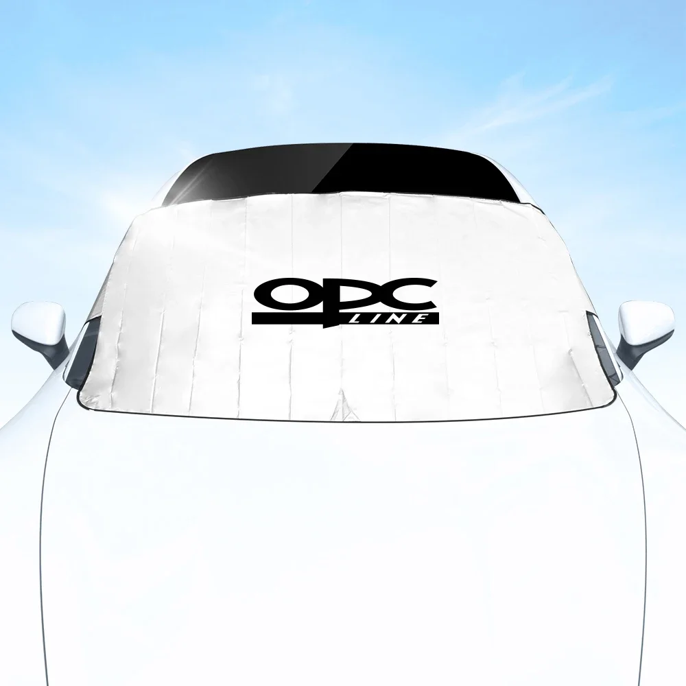 

Чехол на лобовое стекло автомобиля для Opel OPC LINE Astra G H J K F Corsa D, солнцезащитный козырек с присоской, защита от снега, льда, пыли, мороза