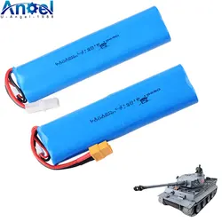 7.4V 7000mAh 18650 Lipo Battery L6.2-2P Plug for heng long 3818 3889 3809 RC Tanks Cars Toys Parts Upgrade High Capacity Battery