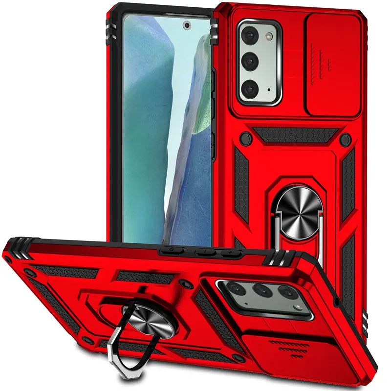 Case For Samsung Galaxy Note 20 5G N981B Armor Magnetic Metal Ring Holder  Hard Back Phone Cover Case for Samsung Note 20 N980F - AliExpress 202192403