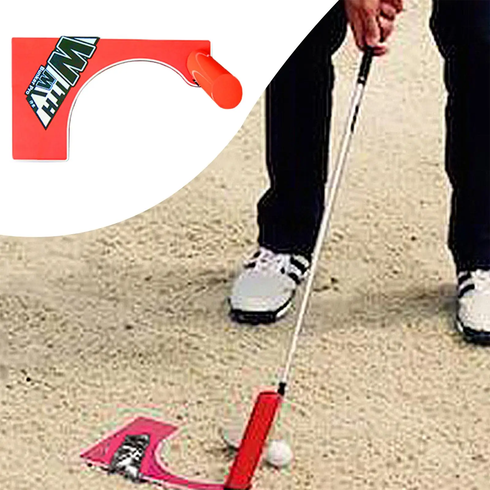 

Golf Swing Trainer Hit Acrylic Portable Accessory Training Aid for Novice Golfer