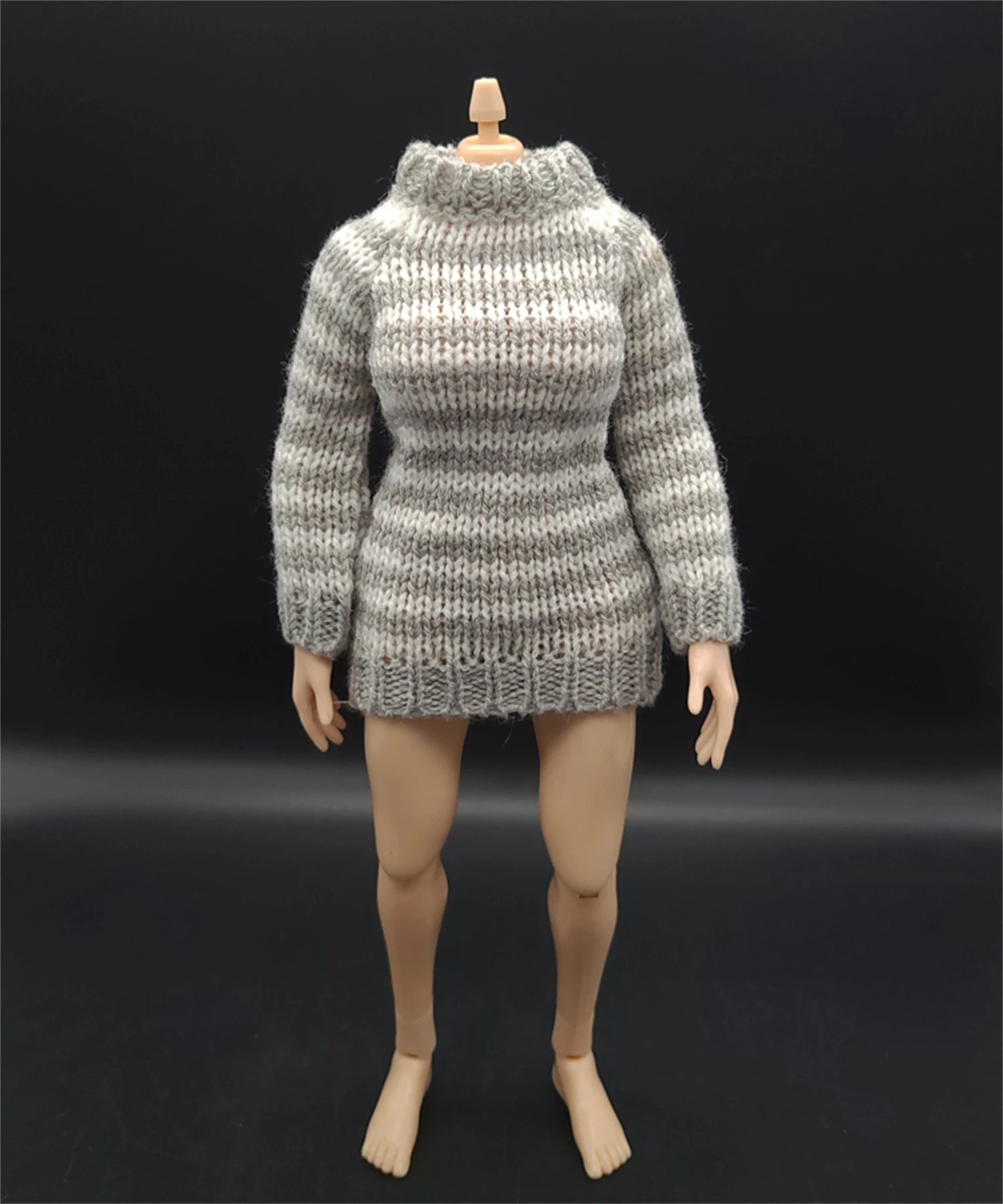 1/6 Scale Clothing Accessories Bag Hip Long-Sleeved Half-Length Sweater Soldier Knitting Model 12 Inch Action Figure Body Doll