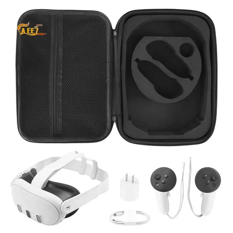 AEE7-Carrying Case For Meta Quest 3 For BOBOVR M3 PRO Elite Strap Protective Bag Hard Shell Case For Travel And Storage