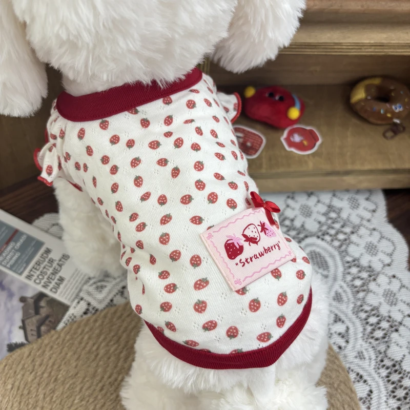

Spring Dog Clothes Cotton Vest Cat BPuppy Yorkie Pomeranian ShihTzu Maltese Poodle Bichon Schnauzer Clothing Pet Apparel Shirt