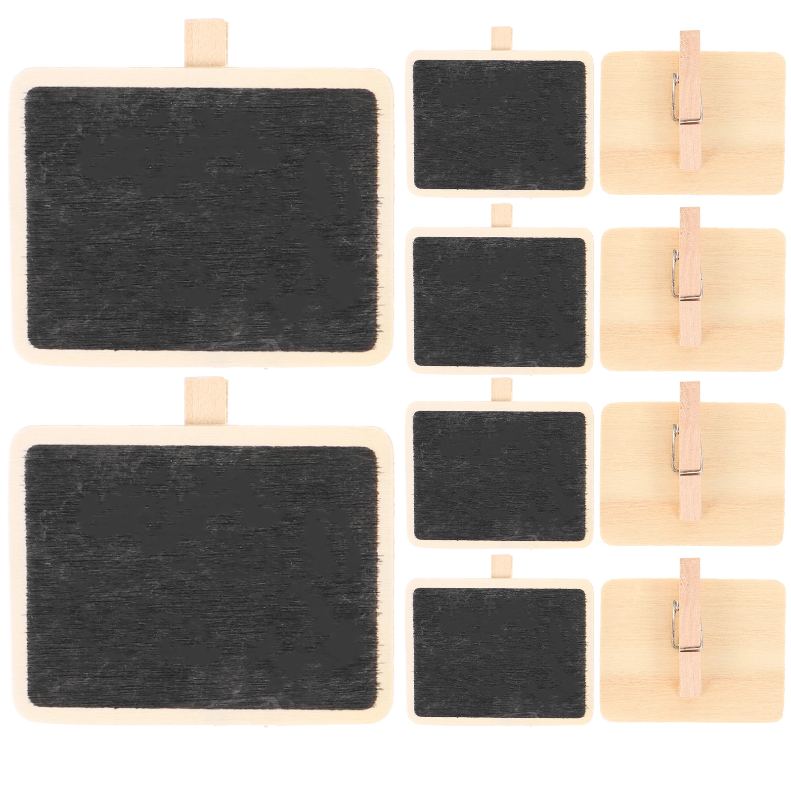 

10pcs Creative Mini Memo Board For Notes Photos Messages Blackboard Style Desktop Organizer Space-Saving Chalkboard Note Message