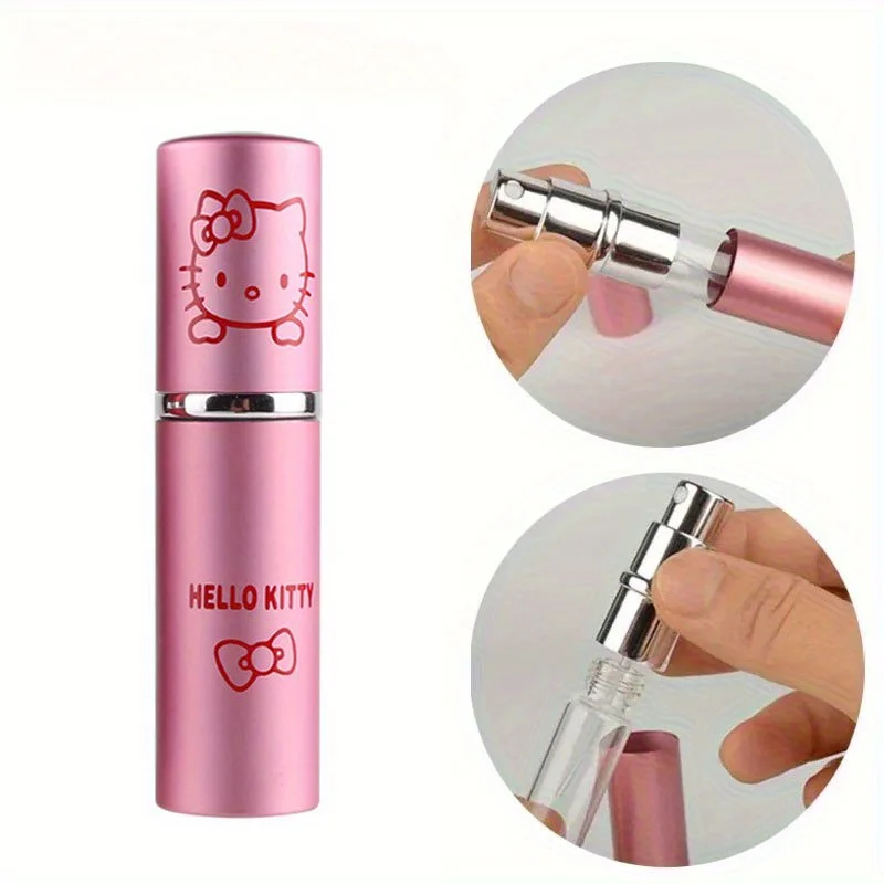 Flacon vaporisateur de parfum Sanrio Hello Kitty 10 ml, rechargeable, format voyage, vide.