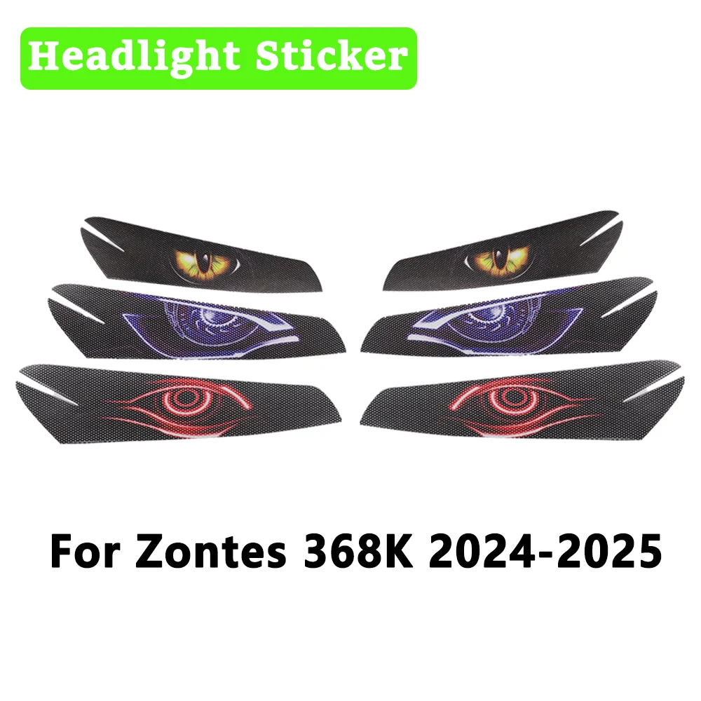

For Zontes 368K 368 K 2024 2025 Motorcycle Headlight Guard Stickers Front Fairing Headlamp Decal Headlight Sticker