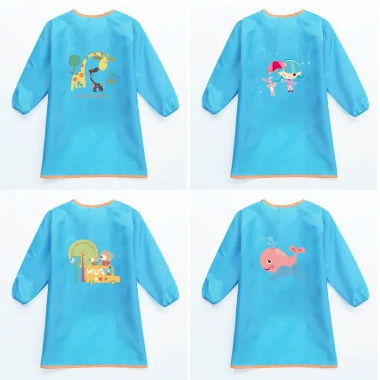 Waterproof Long Sleeve Apron Smock Bib Kids Painting Drawing  Art Aprons Learning Education Interesting Toys Painting Apron