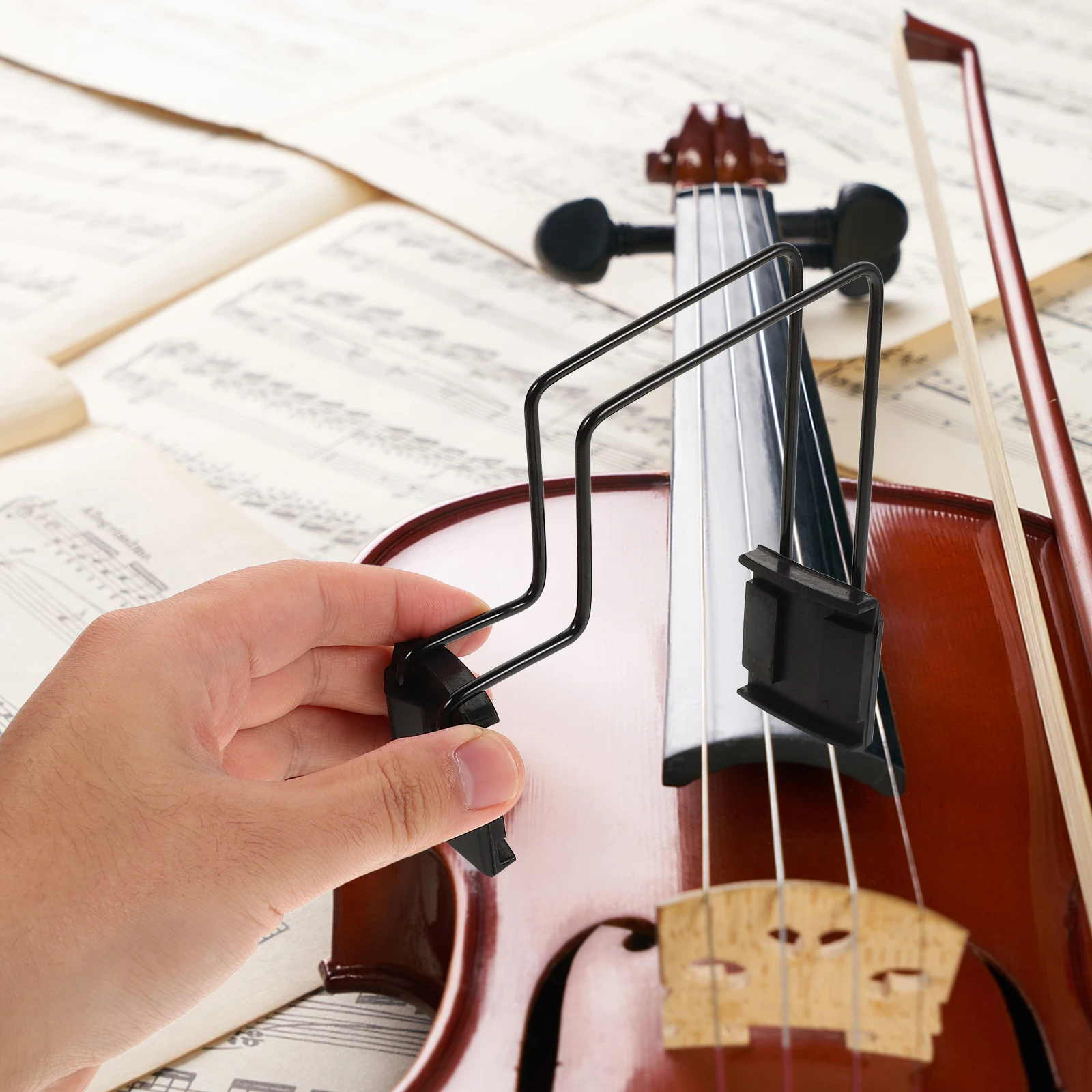 

Dualtrack Straightener for Violin Soft Silicone Holder No Damage Varnish Easy Install Lightweight Repair Tool Accessory String