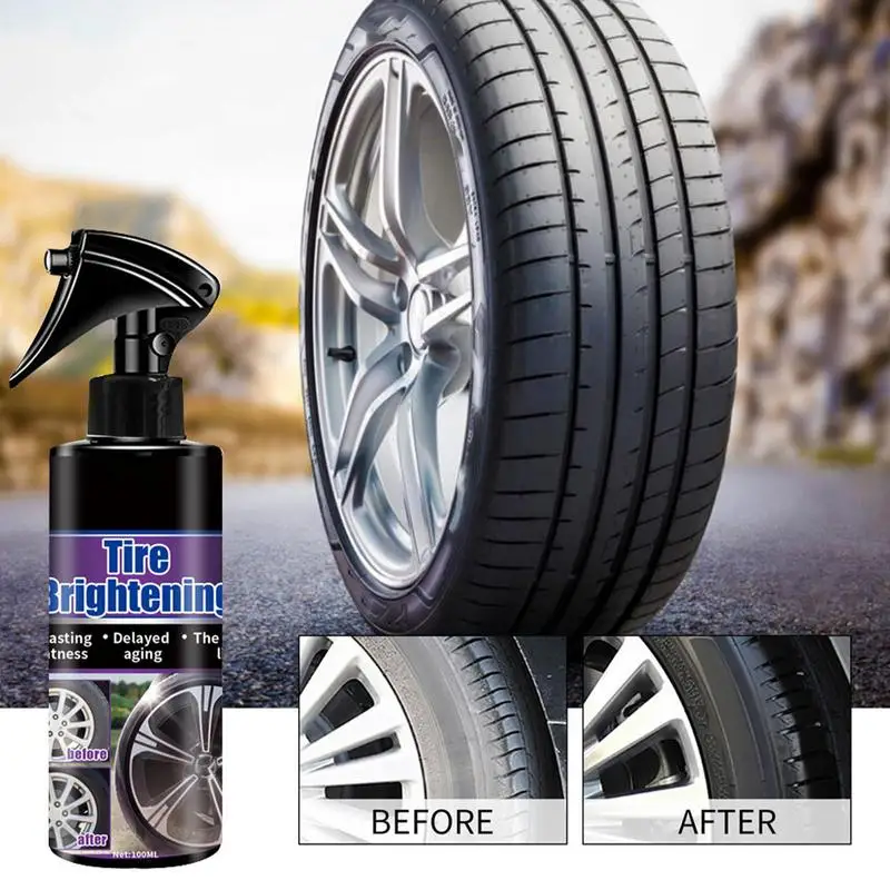 

Car Tire Glazing Coating agent 100ml auto Tire Shine Coating spray Tyre Gloss Plastic Rubber Wheel Restorer Agent tire restorer