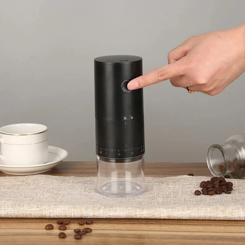 

2025 New Portable Electric Coffee Grinder 38 Gears Adjustment Ceramic Filter Long Battery Life One-Button Start Bean Grinder