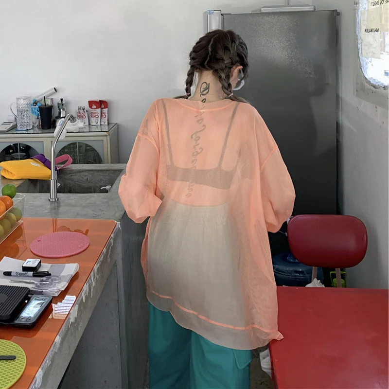 女性用長袖Tシャツ,ファッショナブルなニット,無地,トレンディ,カジュアル,ヒップスター,原宿,キャンディーカラー