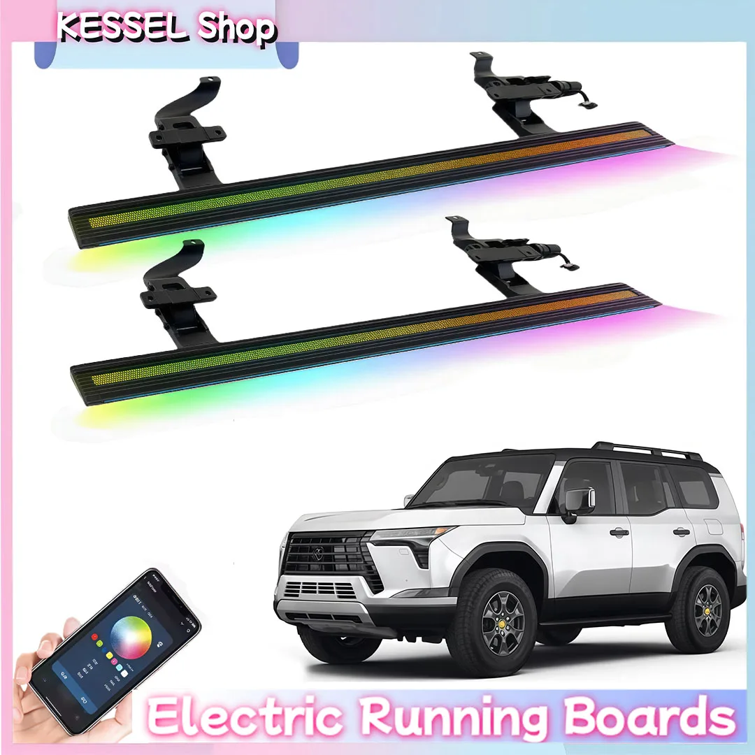 

Power Side Step with LED Light Electric Running Boards fits for Lexus GX 550 GX550 2024 2025 2026 Deployable Retractable Steps