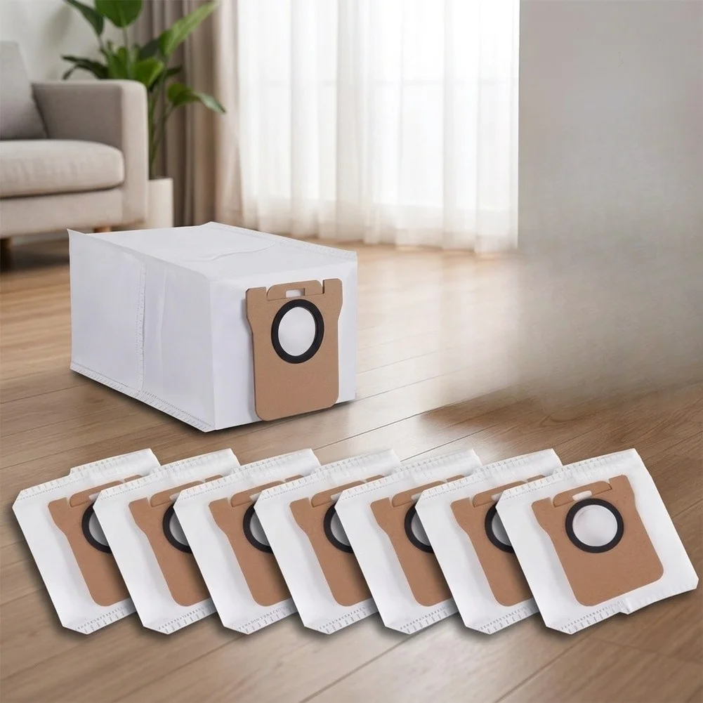Replacement Dust Bags 8 Pieces for Xiaomi X20+ Robot Vacuum Cleaner High-Density Non-Woven Self-Sealing Design