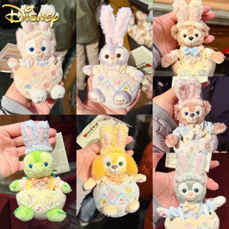 

Плюшевый брелок Disney, оригинальная серия Spring Easter Egg, серия Duffy And Friends, подвеска для рюкзака, украшение для куклы, подарок на день рождения