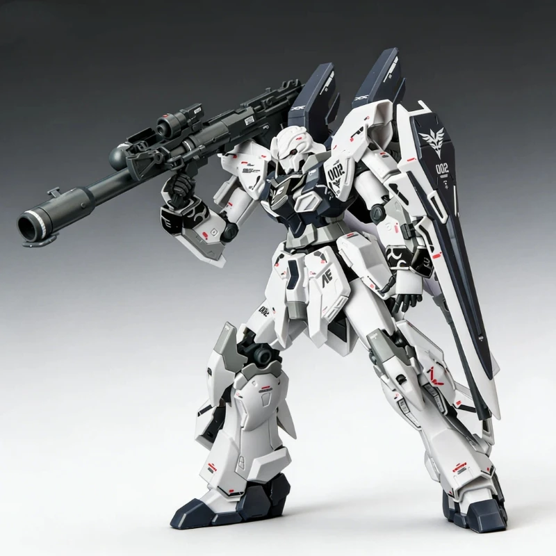 HG 1/144 217 Sinanju Stein Versión Narrativa Kit de Montaje de Figura Mecánica Prototipo Blanco, Modelo de Batalla, Adorno de Escritorio, Juguete, Regalo