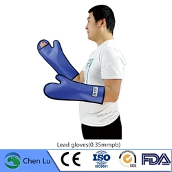 Recommend radiological protection 0.35mmpb lead gloves Veterinary applicable x-ray radiation protective lead mittens
