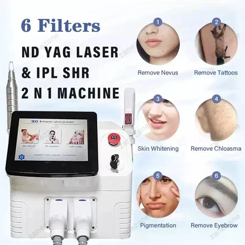 2023 OPT IPL DPL Elight Hair Removal Machine And Nd Yag Laser Tattoo Removal Beauty Machine For Salon 2 in 1 Equipment