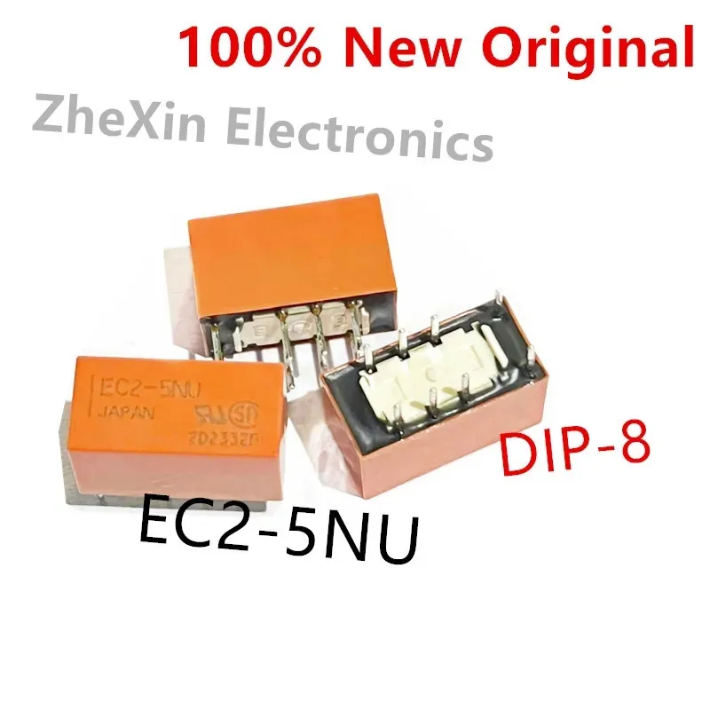 10PCS/Lot   EC2-5NU 、EC2-12NU 、EC2-4.5NU 、EC2-3TNU   DIP-8   New Original Signal Relay 2A DPDT   EC2