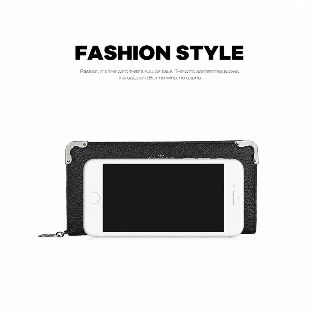 Unisex Lange Männer Frauen Geldbörse Punk Schädel PU Leder Brieftasche Zipper Clutch Tragbare Casual Dame Bargeld Geldbörse Brieftasche – Detail 8
