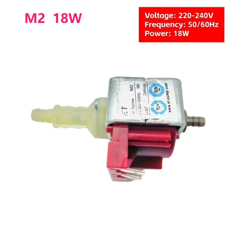 Электромагнитный всасывающий насос ET M2 18 Вт, подходит для кофемашин, паровых двигателей, шайб и паровых кастрюль J