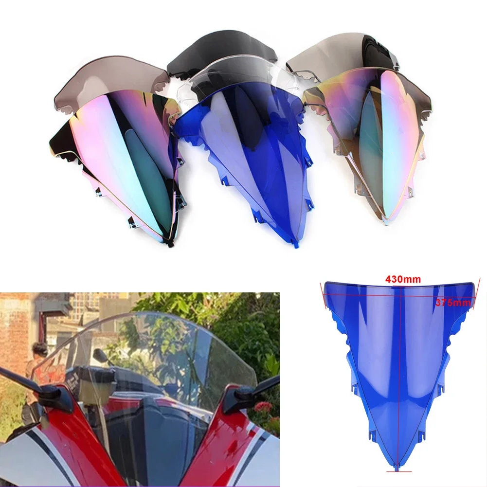 Deflector de parabrisas de doble burbuja para motocicleta, Protector de pantalla de viento para Yamaha YZF R1 1000 2009 2010 2011 2012 2013 2014