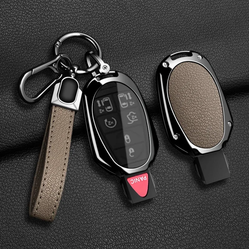 Autoschlüssel-Hülle mit Kette für Jeep Commander, Dodge Grand Caravan, Chrysler Grand Voyager, Town Country, Chrysler 300C – Detail 9