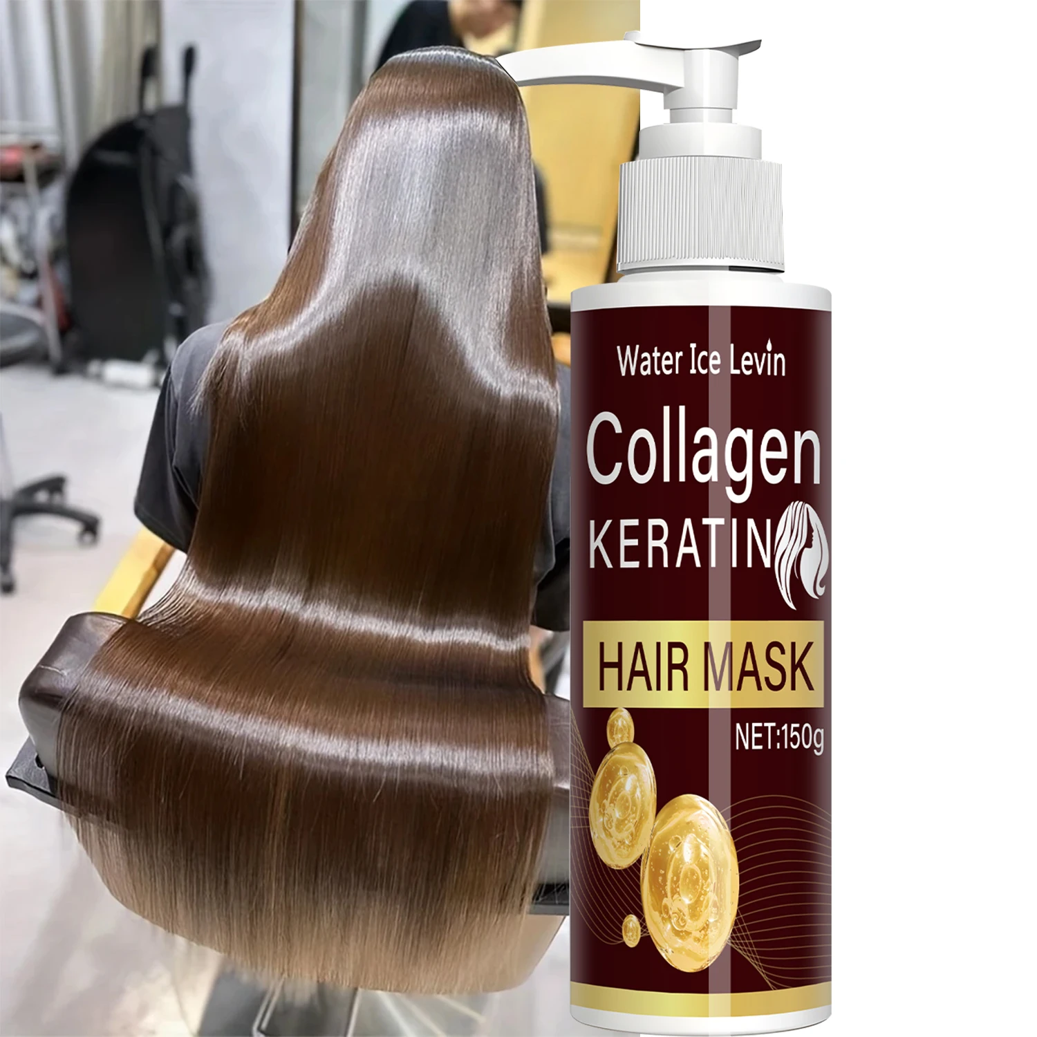 قناع الكولاجين للشعر، مناسب للشعر التالف، يحتوي على مستخلص جذور الكينوا وزيت جوز الهند، قناع شعر الكولاجين، مناسب لجميع أنواع الشعر #2