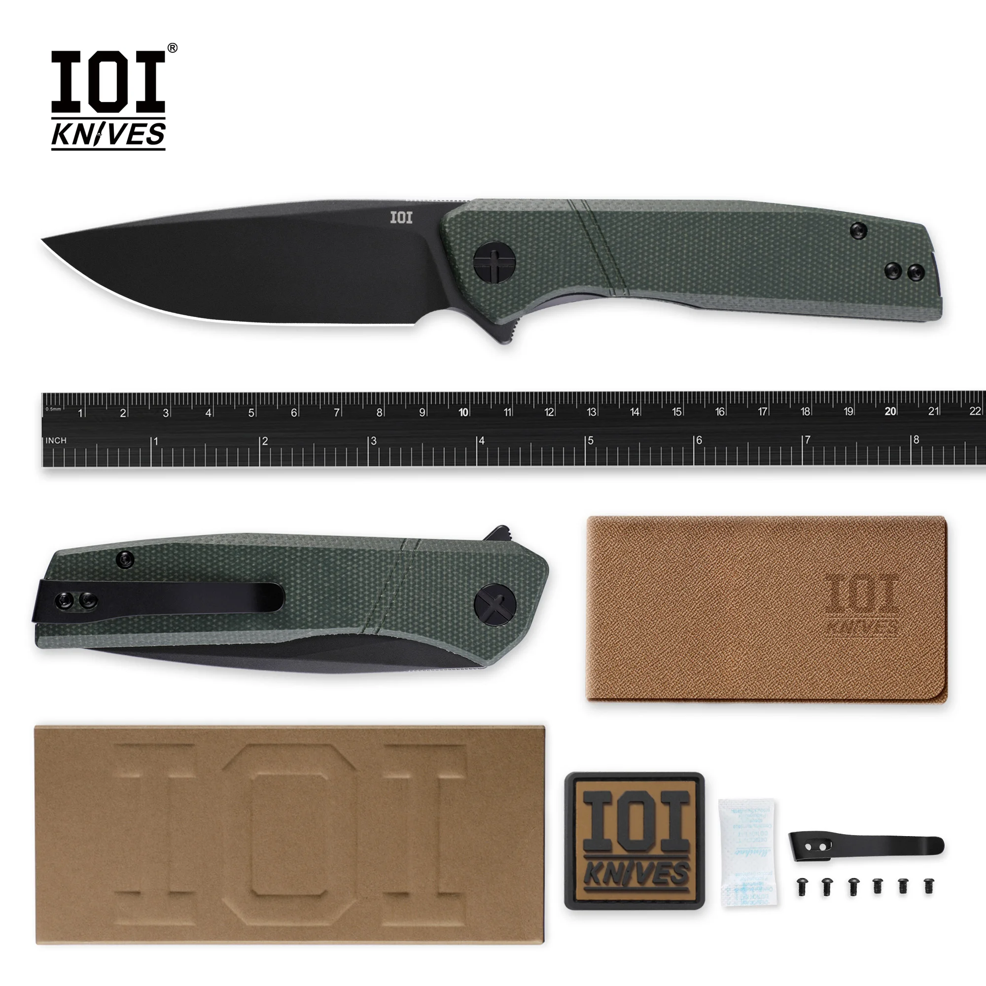 

IOI I51286 14C28N Steel Blade Ceramic Ball Bearing Folding Knife Outdoor EDC Pocket Hand Tools