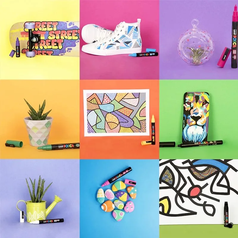 اليابان 1 قطعة Uni Posca الطلاء علامات PC-5M 29 اللون الاكريليك بلومون ماركادور ميتسوبيشي الفن لوازم البوب الكتابة على الجدران الإعلان القلم