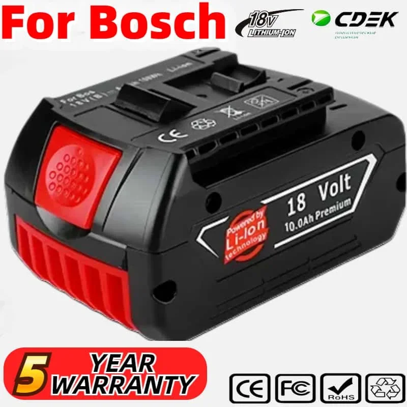 

New original for Bosch BAT610G+AL1820CV battery professional 18V 6.0AH Li-ion battery replacement with LED & charger 14.4V-18V