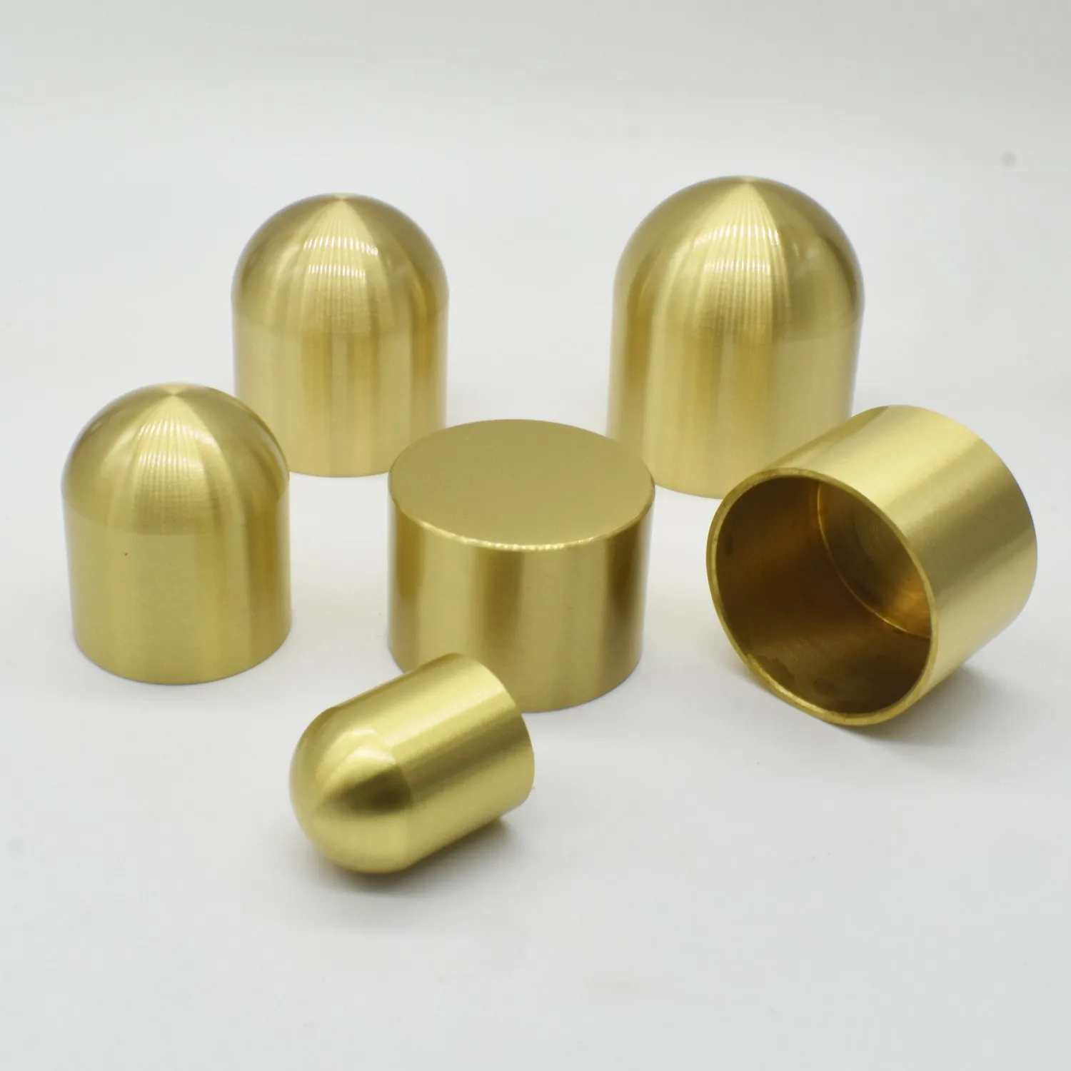 Brass End Caps Mainly Used for DIY Furniture DIY Projects Flat-bottomed / Round-bottomed 8mm-77mm
