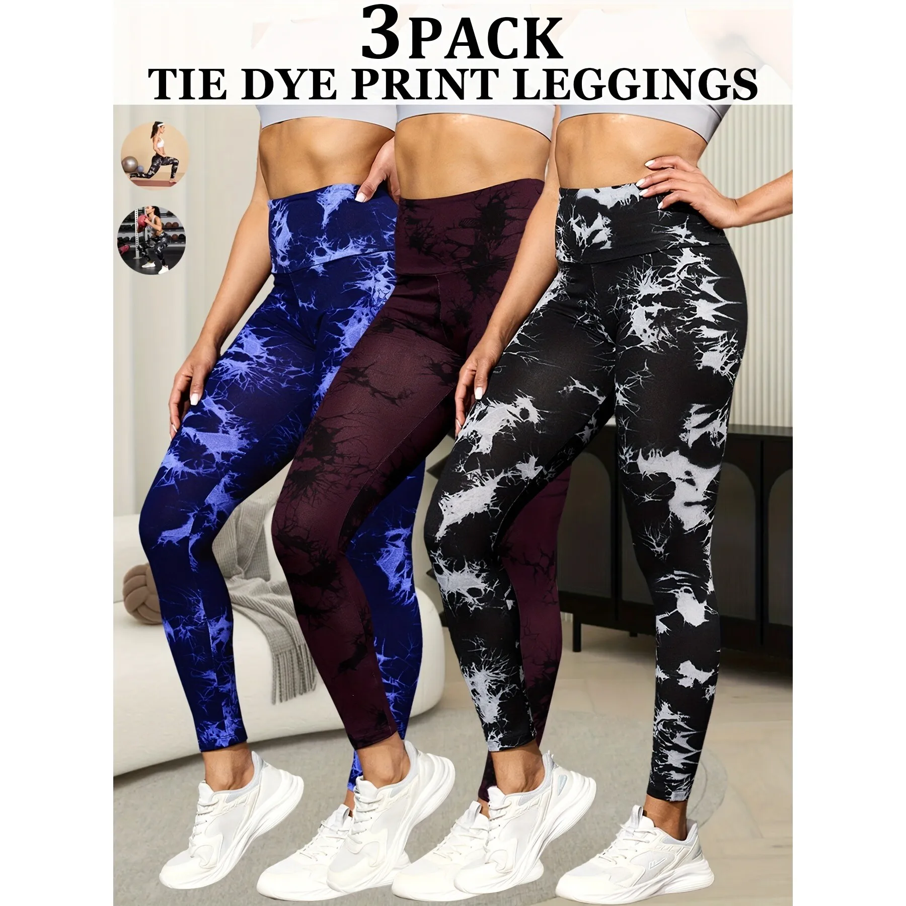 

M 10866 Seams Dyeing Yoga Pants Women's Fashion Summer Set Cross-Border Yoga Trousers without Brand Registered Trademark