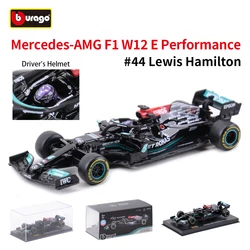 Bburago 1:43 Mercedes AMG 2021 W12 E Performance #44 Static Simulation Diecast Alloy Model F1 Racing Formula Car