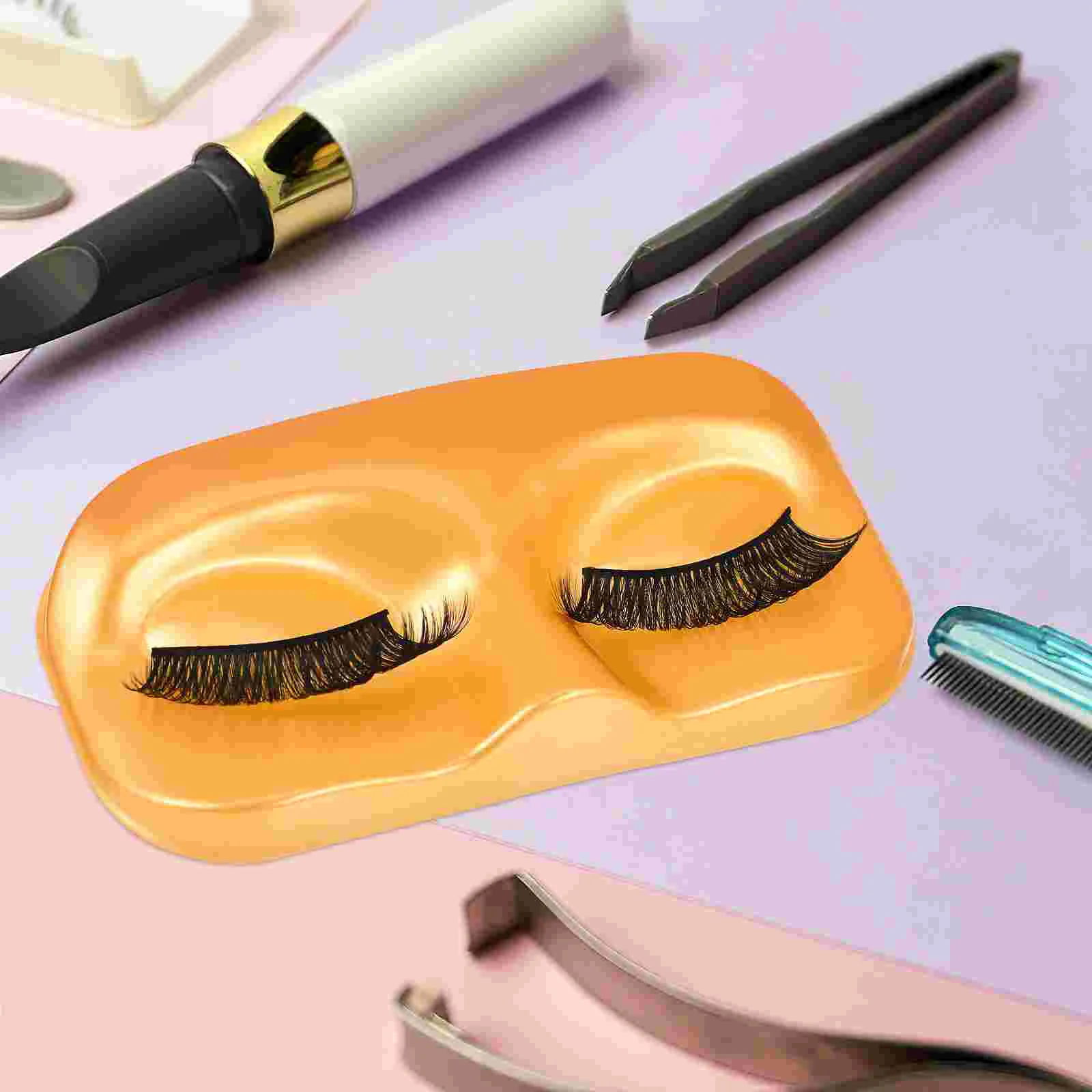 12 Pcs Eyelash Face Support Fake Lashes Creative Tray Display Trays Pvc Storage Holder Empty Organizer Packaging