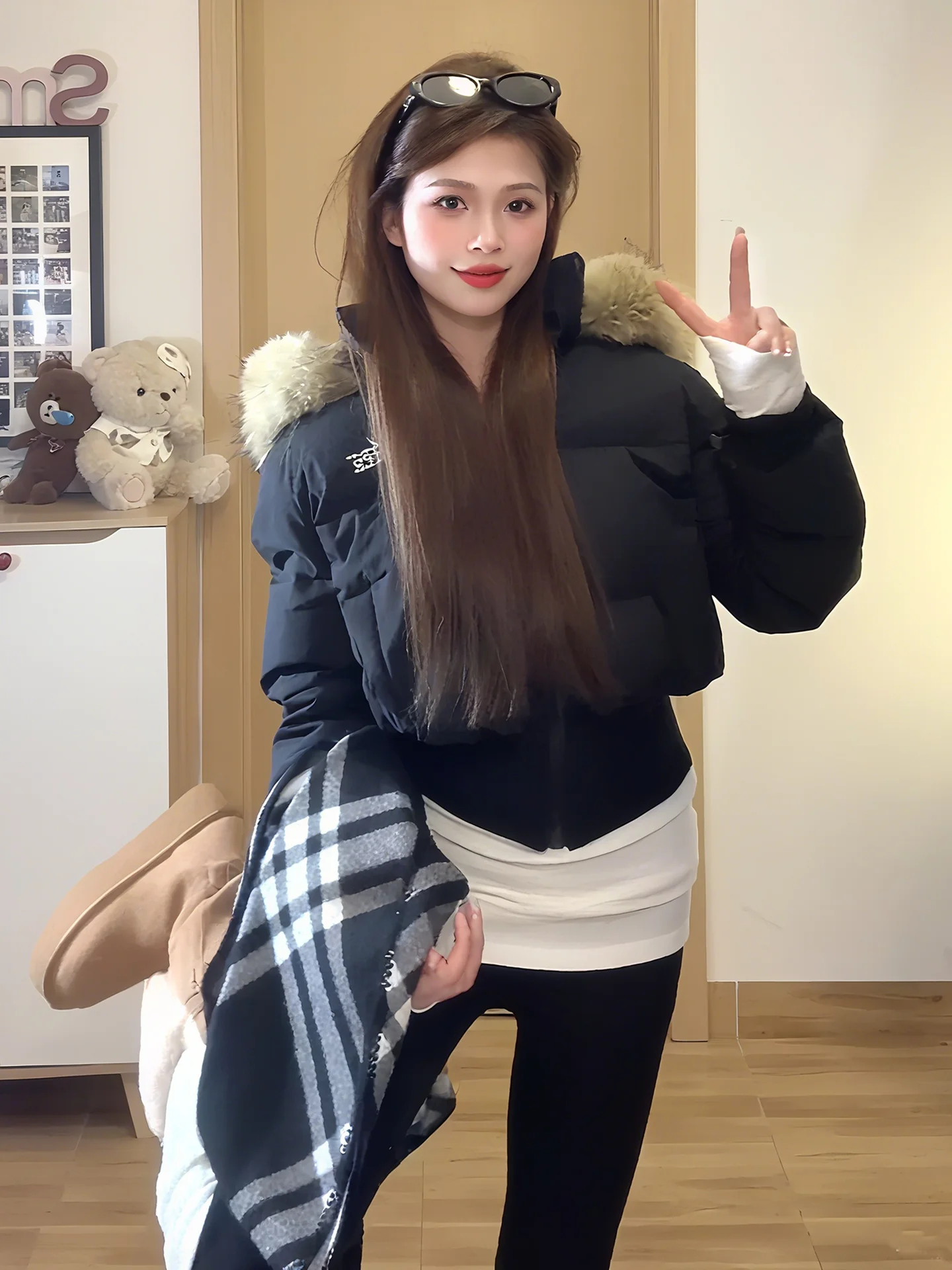 

Винтажная женская демисезонная теплая куртка-парка из биохлопка с воротником-стойкой, вязаная, на молнии, с клапанами