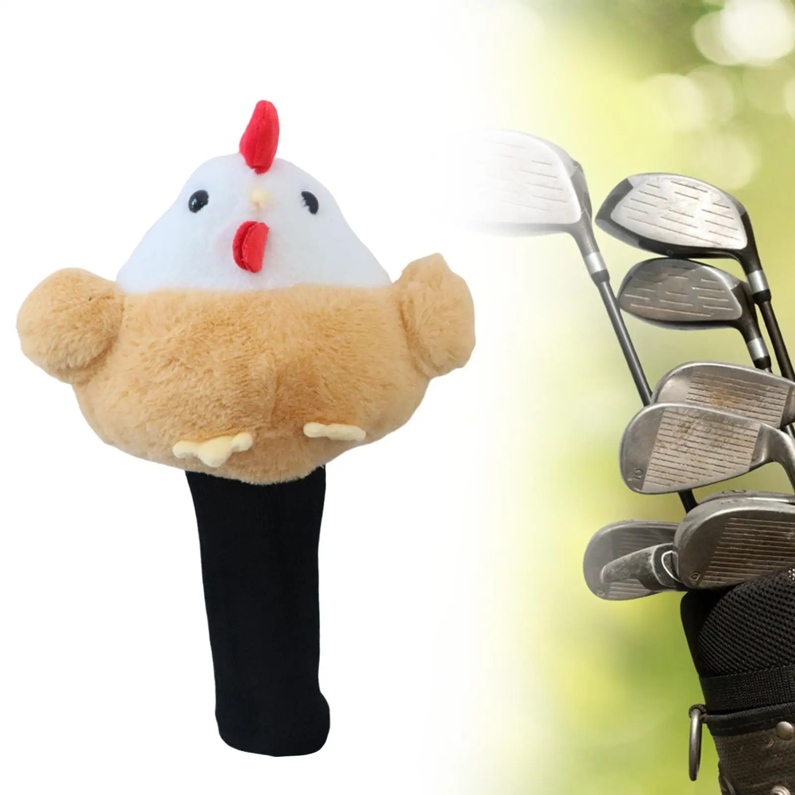 

Деревянный головной убор водителя для гольфа, устойчивый к царапинам, милый практичный чехол для головы клюшки для гольфа