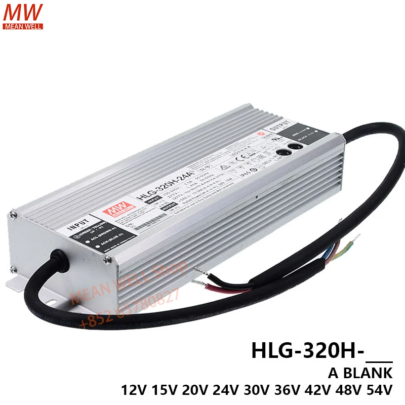 

Original MEAN WELL 320W Constant Voltage + Constant Current LED Driver HLG-320H-12A HLG-320H-24A 12 15 20 24 30 36 42 48 54 A/ B