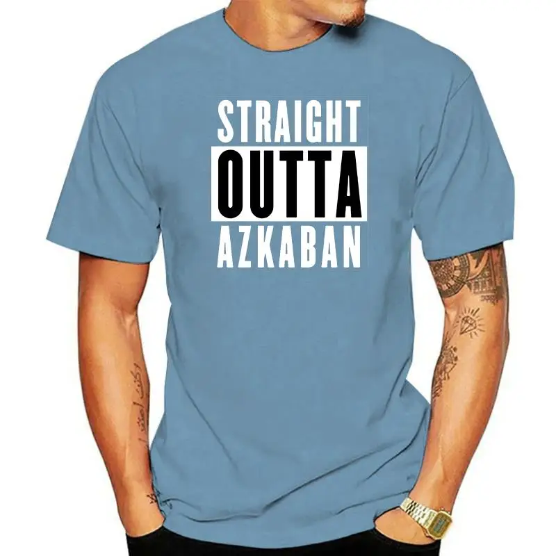 round neck cool  man's T-shirt Straight Outta Azkaban parody Sirius Black Fashion T Shirt 100% Cotton