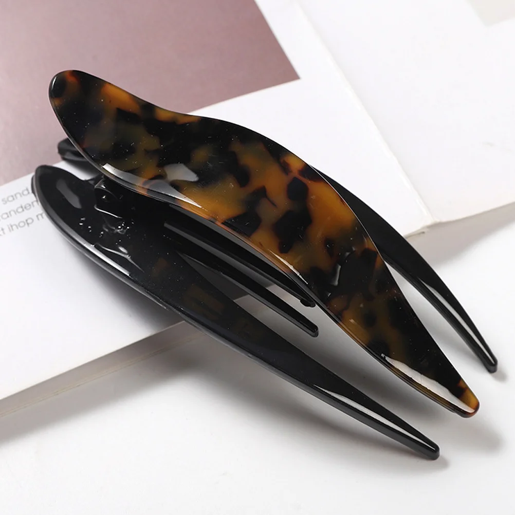 

5pcs French Clips Curved Non-Slip Claw Clips For Long Thick Hair Styling Wedding Party Purple Barrettes Women Accessories Flat