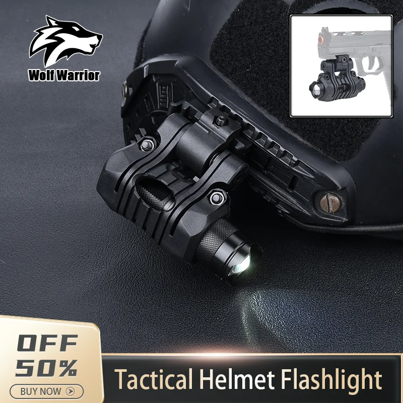 

WADSN tactics mini Flashlight Pistol Gun Strobe LED Light Fit 20mm Rail Airsoft Hanging Hunting mini Flashlight ﻿